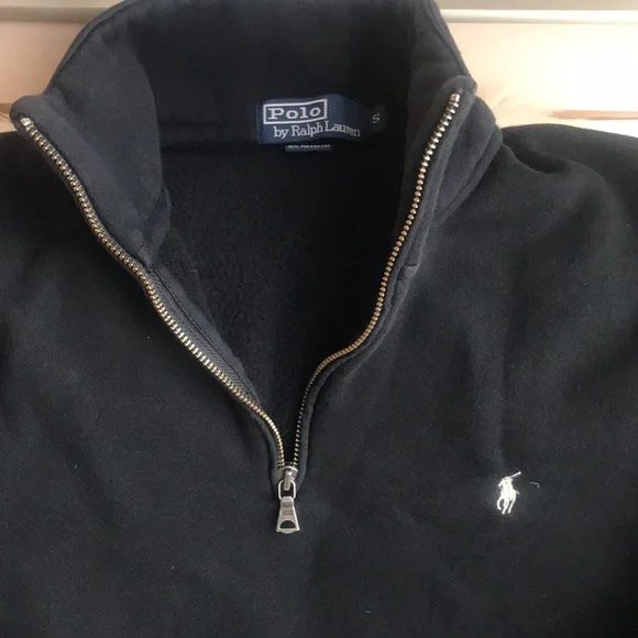 Polo Ralph Lauren black zip sweater small - Picture 2 of 5
